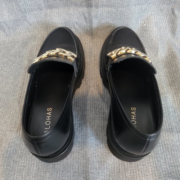 ALOHAS Track black leather loafers - Picture 5 of 10